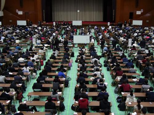 三鷹キャンパスの試験会場