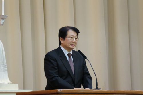 岡島校長から訓辞