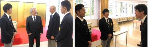 学長、学部長に報告