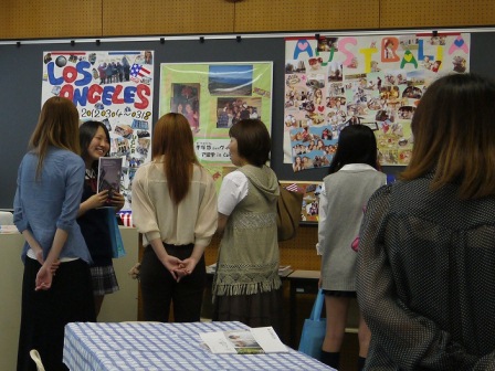 英語学科の展示風景