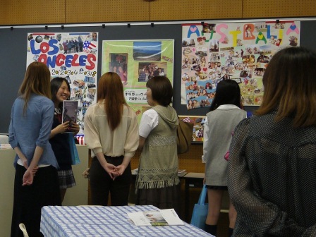 英語学科の展示風景