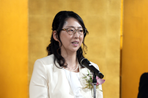 神﨑恒一教授退任・亀山祐美教授就任祝賀会の様子1