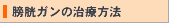 膀胱ガンの治療方法