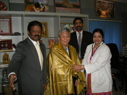 The Tamilnadu Dr MGR Medical Universityを表敬訪問