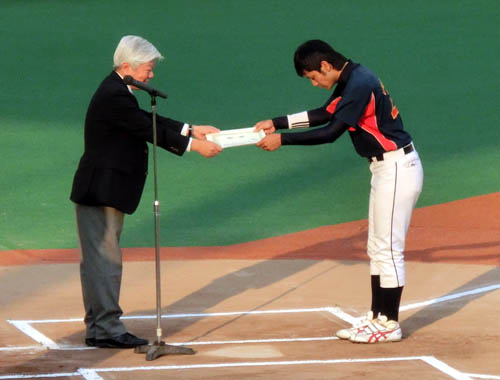 ベストナイン　松沼選手