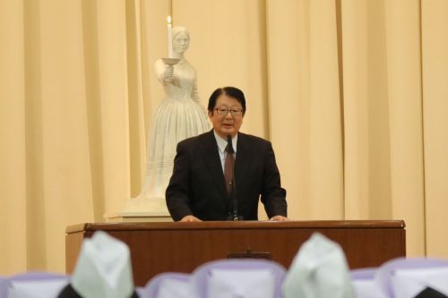 岡島校長からの訓示