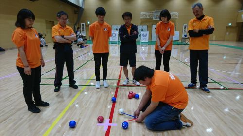 三鷹市チームVS杏林大学チーム　延長戦最終場面