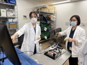 腹腔鏡トレーニングを行いました